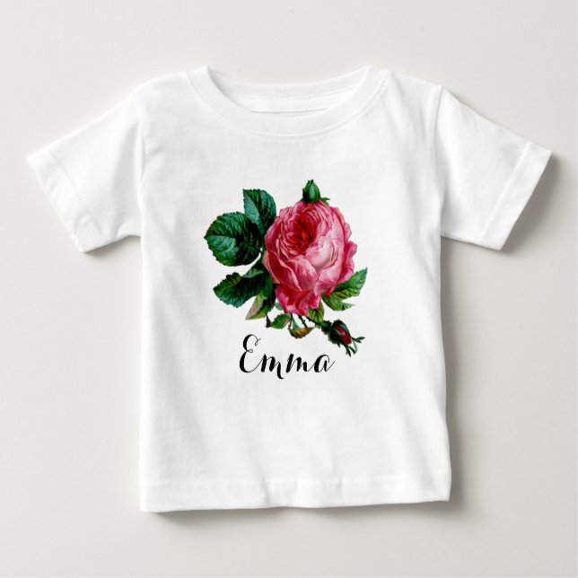 Cabbage Rose Tuti Onesy Baby T-Shirt (Front)