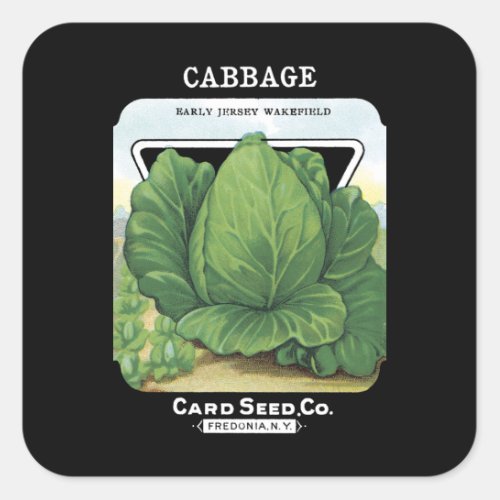 Cabbage Seed Packet Label
