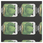 Cabbage Seed Packet Label Fabric