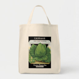Cabbage Seed Packet Label Tote Bag