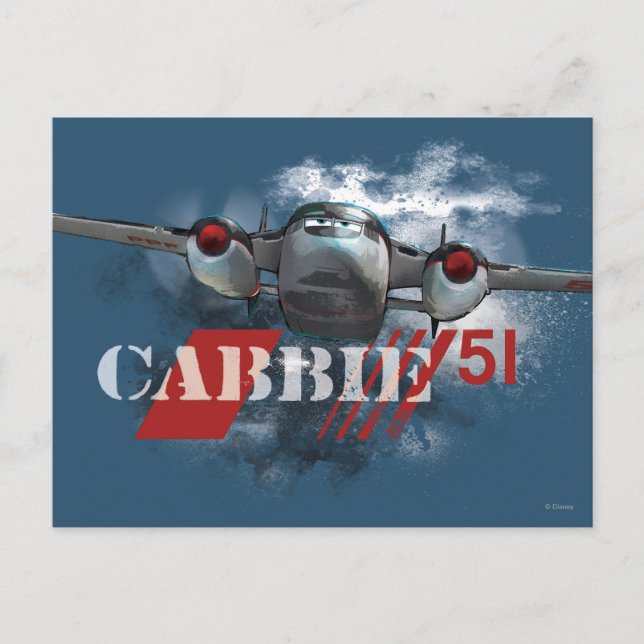 Cabbie Graphic Postcard (Front)