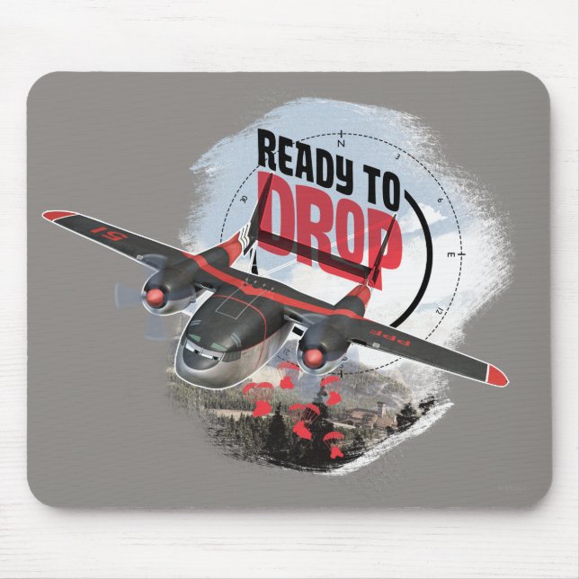 Cabbie Ready To Drop Mouse Pad (Front)