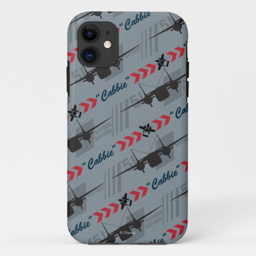 Cabbie Silhouette Pattern iPhone 11 Case