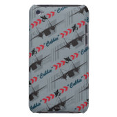 Cabbie Silhouette Pattern iPod Case-Mate Case (Back)