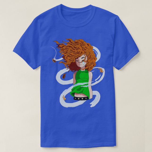Cabelos ao vento T-Shirt (Design Front)