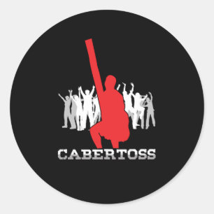 Caber Toss Scottish Highland Games Cool Game Gift Classic Round Sticker