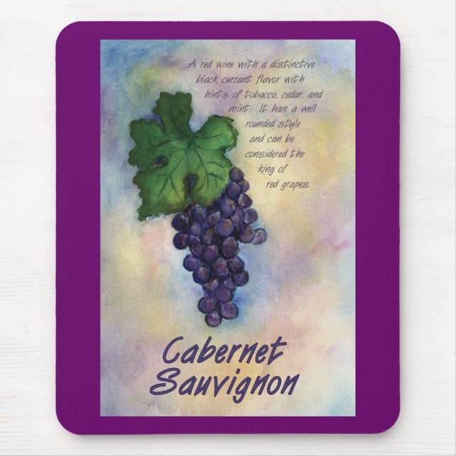 Cabernet Sauvignon Wine Mousepad (Front)