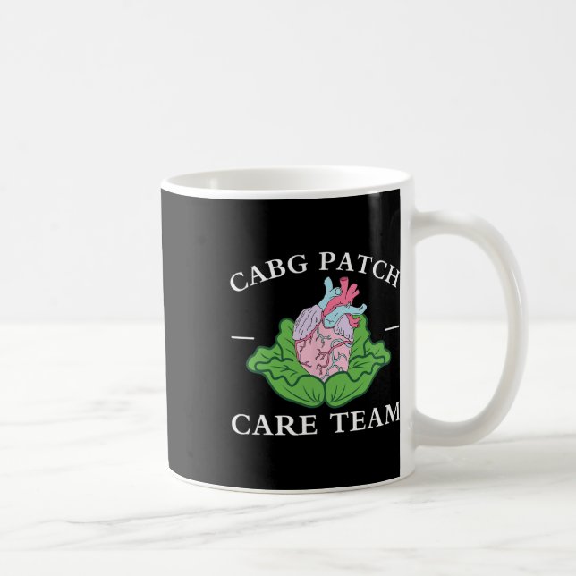 Cabg Patch Care Team Nurse Cabbage Heart Nurse Wee Coffee Mug (Right)