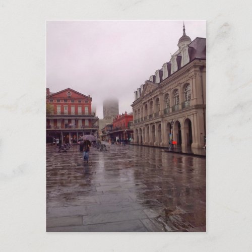 Cabildo In Rain New Orleans Postcard