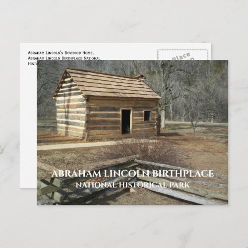  Cabin Abraham Lincolns Birthplace NHP KY Postcard