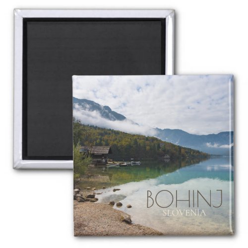 Cabin alongside Bohinj Lake in Slovenia Magnet