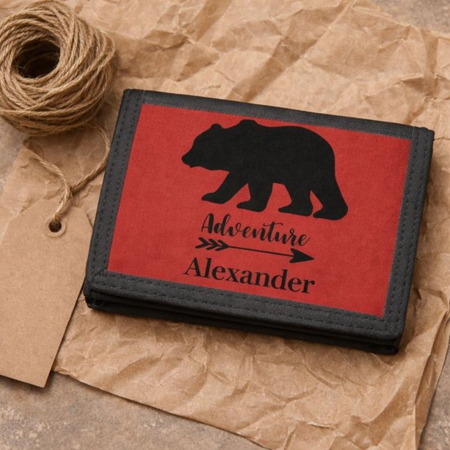 Cabin Bear  Trifold Wallet (Creator Uploaded)