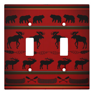 Cabin Blanket Design by Leslie Harlow Light Switch Cover