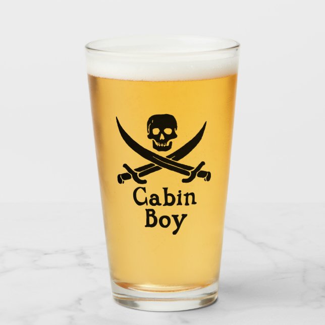 Cabin Boy Glass (Front Filled)