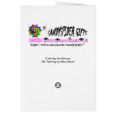 Cabin by the Stream Oil Painting (Back)