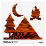 Cabin Camping Wood-Look Wall Decals