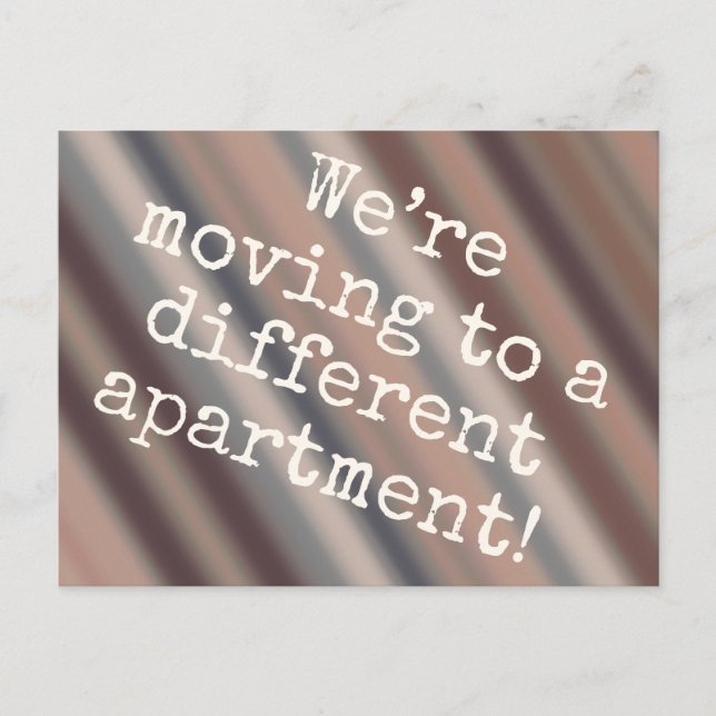 Cabin Chic New-Apartment Postcard (Front)