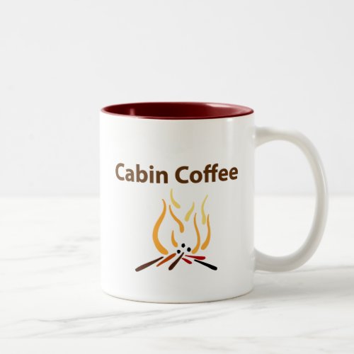 Cabin Coffee Two_Tone Coffee Mug