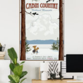 Cabin Country Vintage Travel poster (Home Office)