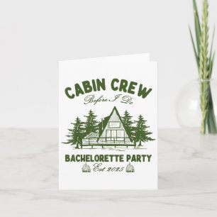 Cabin Crew Before I Do Camp Bach Bachelorette Part Card