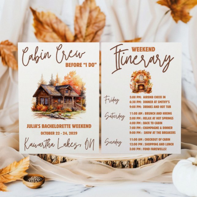 Cabin Crew Before I DO! Weekend Bachelorette Party Invitation (Creator Uploaded)
