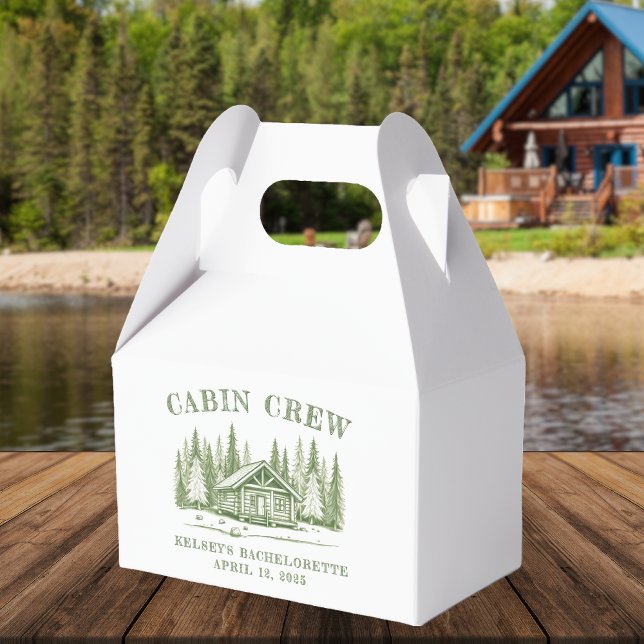 Cabin Crew Green Camp Bachelorette Party Favor Boxes (Cabin Crew Green Camp Bachelorette Party Favor Boxes
)
