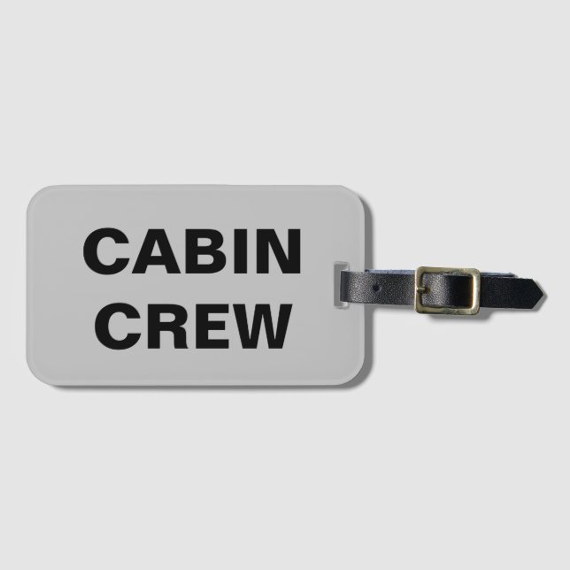 Cabin Crew Luggage Tag (Front Horizontal)