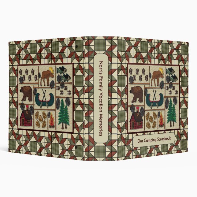 Cabin Fever Lodge Look Scrapbook or Photo Binder (Background)