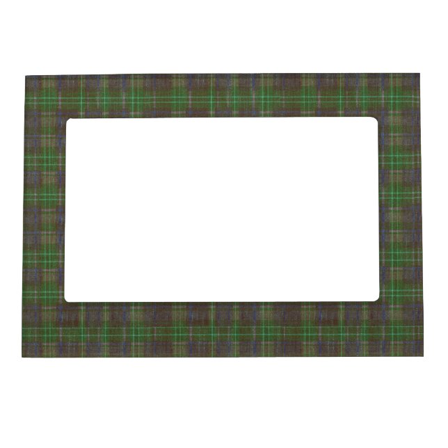 Cabin Forest Green Tartan Magnetic Frame (Front)