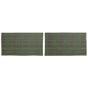Cabin Forest Green Tartan Pillow Case