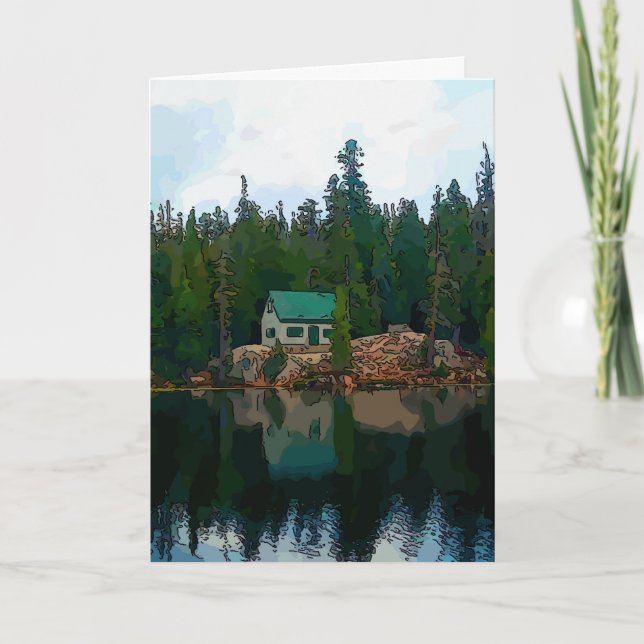 Cabin In Mountains Invitation (Front)