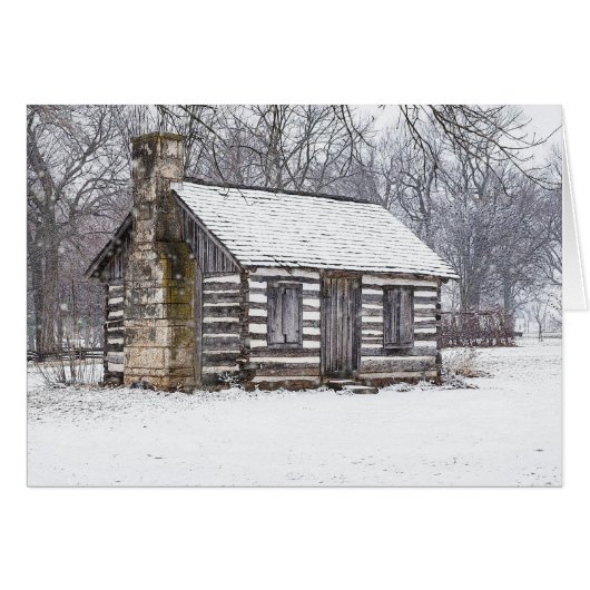 Cabin In The Snow Cards (Front Horizontal)