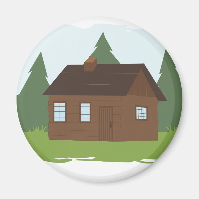 Cabin in the Trees Magnet (Front)