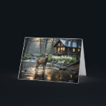 CABIN IN THE WOODS DAD BIRTHDAY CARD<br><div class="desc">Need a beautiful birthday card for dad?  This is it.</div>