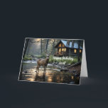 CABIN IN THE WOODS DAD BIRTHDAY CARD<br><div class="desc">Need a beautiful birthday card for dad?  This is it.</div>