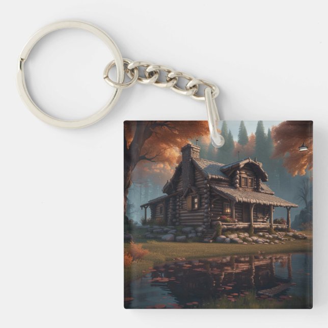Cabin in The Woods Keychain (Front)