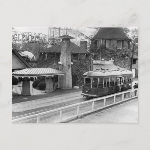 Cabin John Streetcar 1930s Postcard