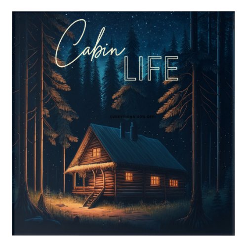 Cabin Life  Camping Themed Art