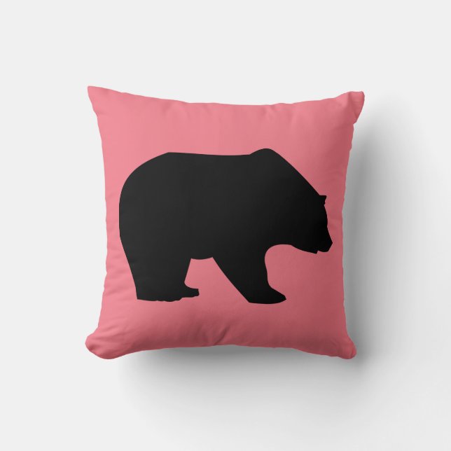 CABIN LODGE DECOR PILLOWS GRIZZLY BEAR (Front)