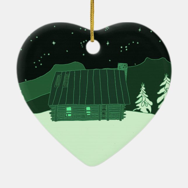 Cabin Love ornament (Back)