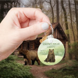 Cabin Mountain Home Rental Property Vacation Keychain<br><div class="desc">This design was created though digital art. It may be personalized in the area provided by changing the photo and/or text. Or it can be customized by choosing the click to customize further option and delete or change the color the background, add text, change the text color or style, or...</div>