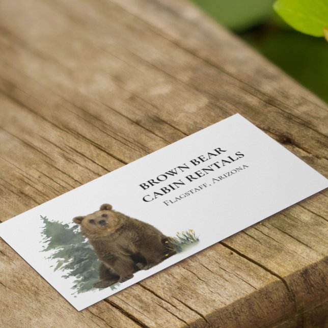 Cabin Mountain Home Vacation Rental Business Cards (Creator Uploaded)