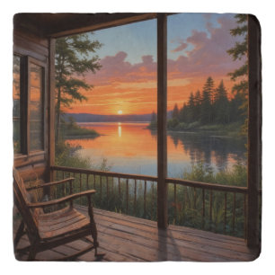 Cabin on the Lake Trivet