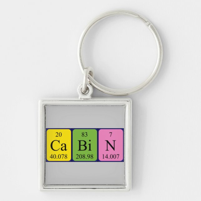 Cabin periodic table keyring (Front)