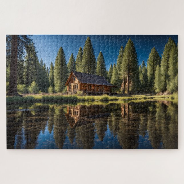 Cabin Reflection Jigsaw Puzzle (Horizontal)