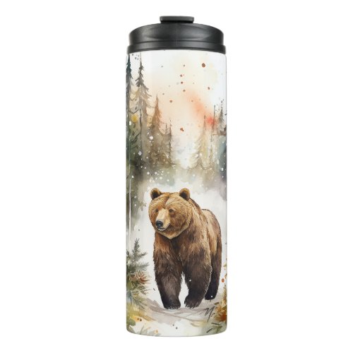 Cabin Retreat Grizzly Thermal Tumbler