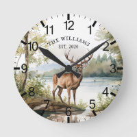 Cabin Rustic Deer Personalized Mountain