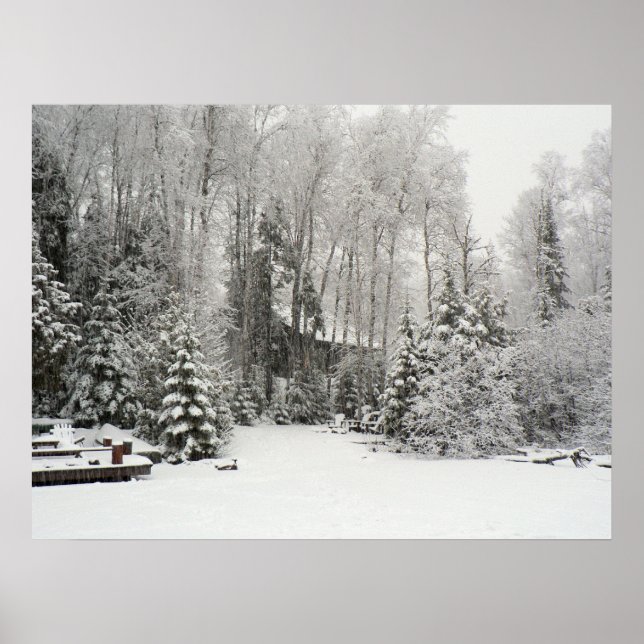 Cabin Snowfall Poster (Front)