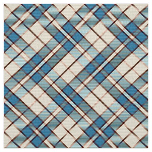 Cabin Tartan~ Snow Queen Fabric