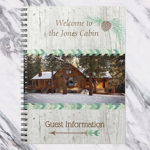 Cabin Vacation Home Rental Property Guest Book